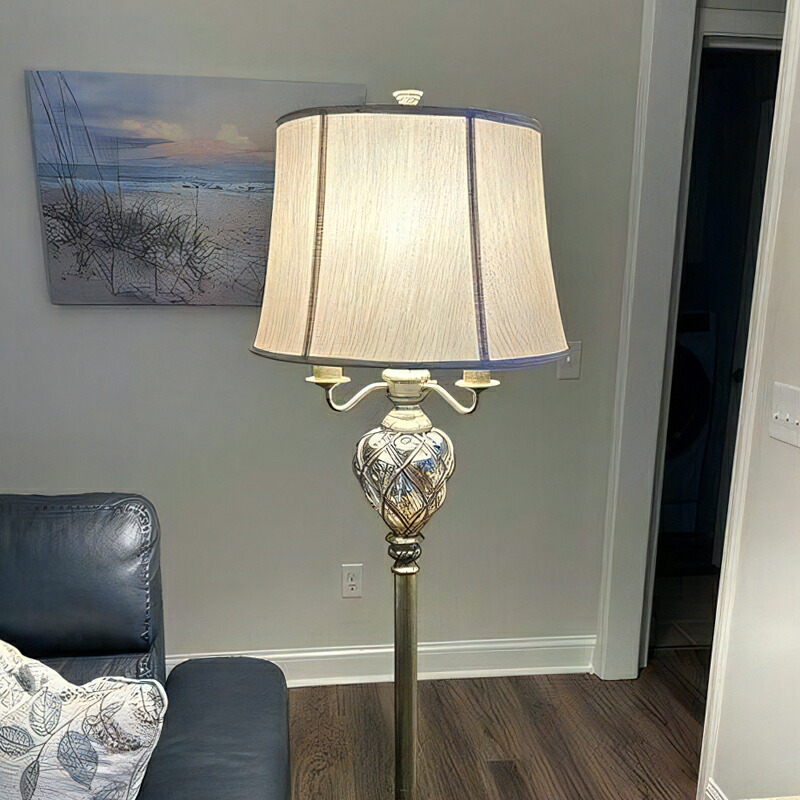 楽天市場】【送料無料】おしゃれなアンティークフロアランプ