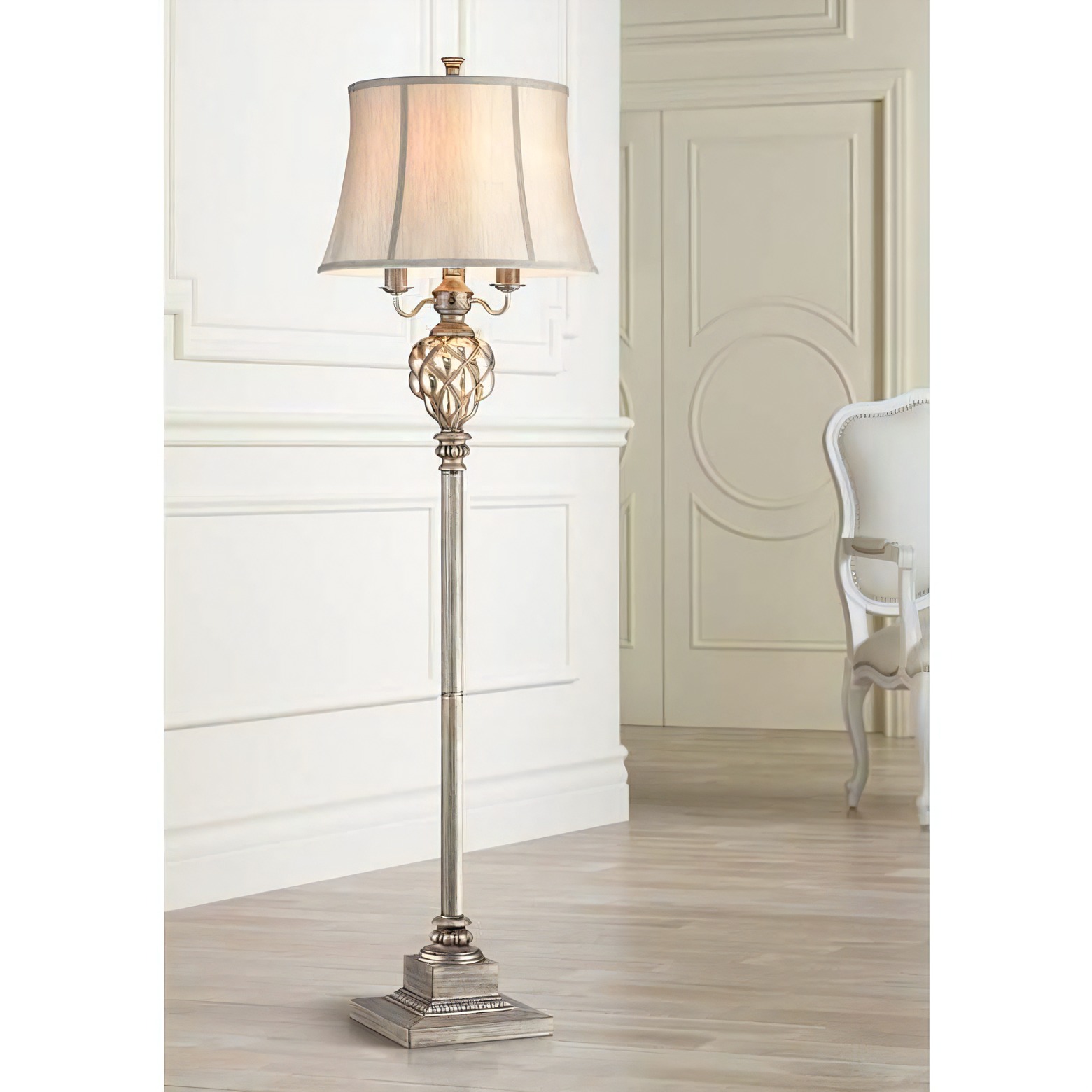 楽天市場】【送料無料】おしゃれなアンティークフロアランプ