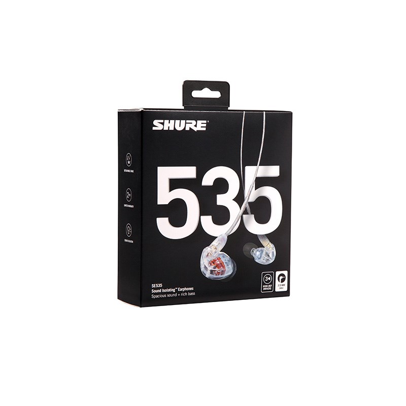 楽天市場】SHURE SE535-CL-A (クリアー) レコーディング ヘッドフォン