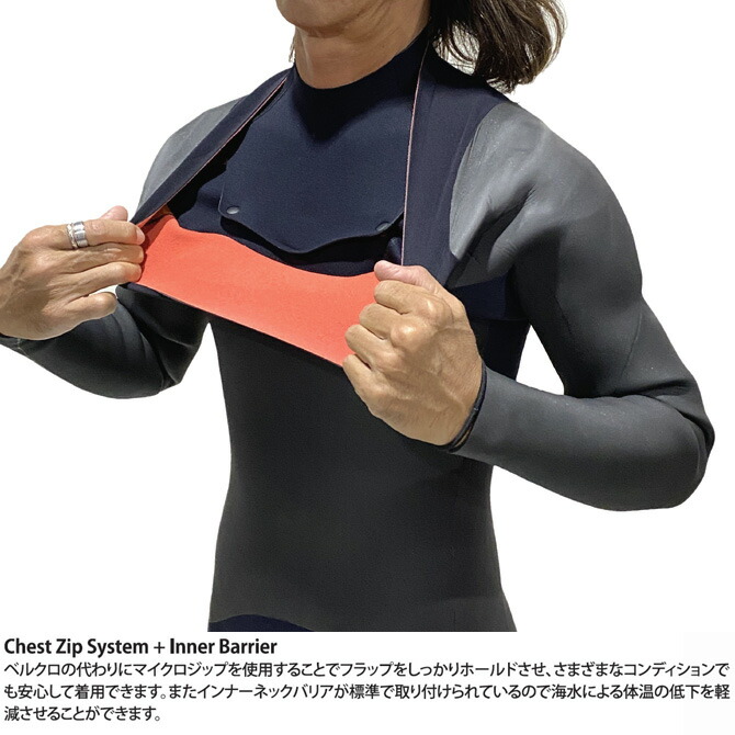 楽天市場】リンコン ウェットスーツ 5/3mm セミドライ フルスーツ