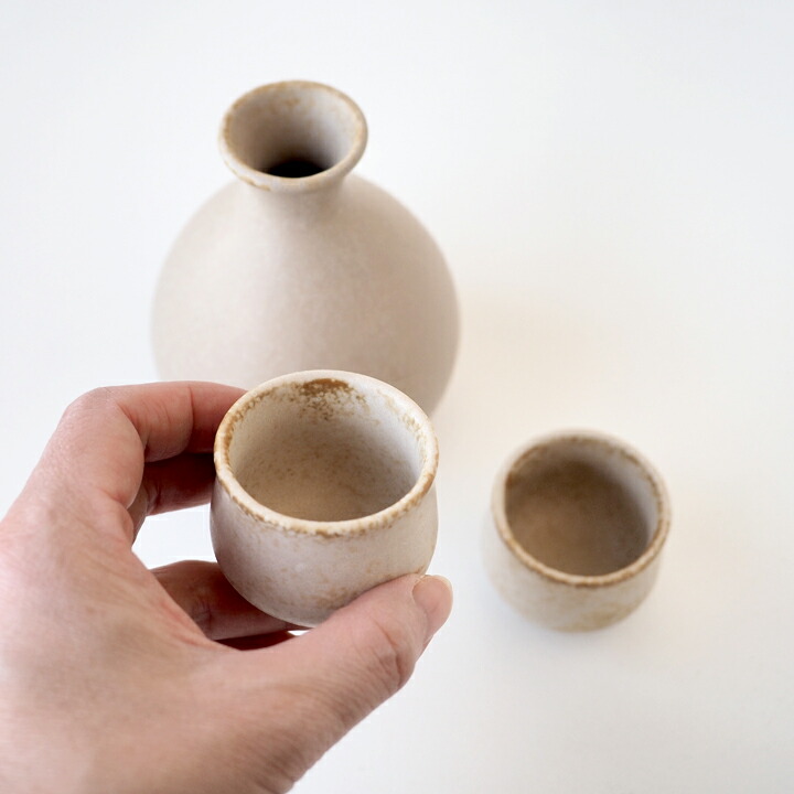 楽天市場】&NEハレとケ美濃焼 とっくりおちょこセットしろねり[徳利