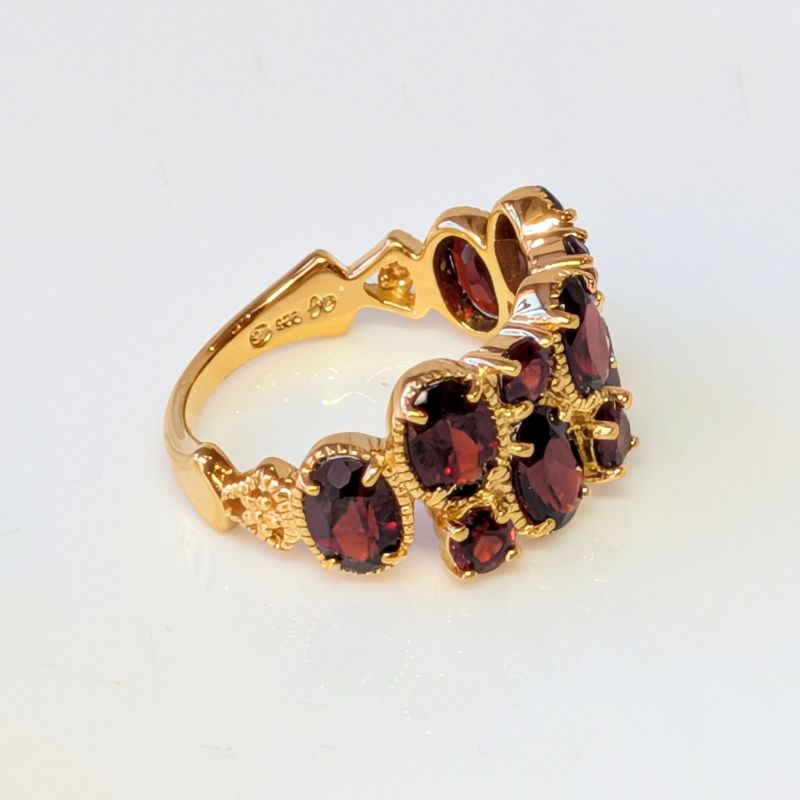 楽天市場】【碌山】シルバー ガーネット リング碌山 Rokuzan ロクザン