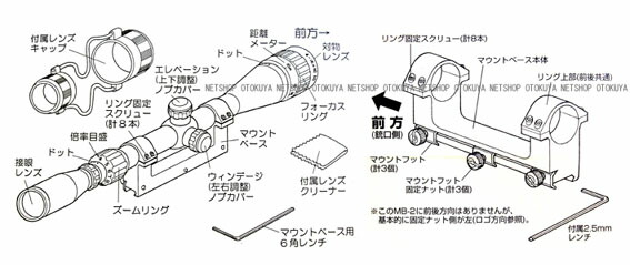楽天市場】スコープ＆マウントMRS-1＆MB-2セット【マルゼン】【電動