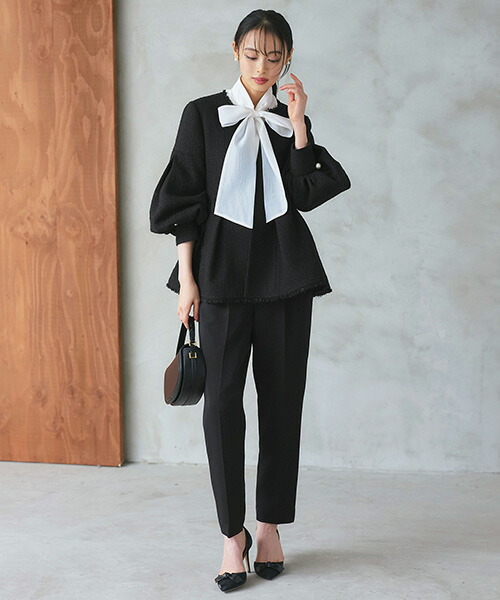 楽天市場】【ストレッチ】レディース セットアップ ママスーツ パンツ