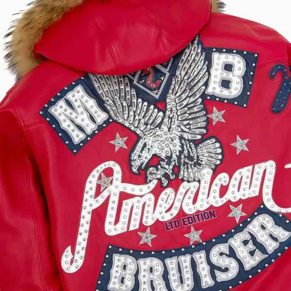 楽天市場】PELLE PELLE AMERICAN BRUISER HOODED ジャケット/レザー
