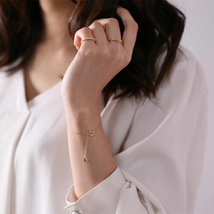 楽天市場】18金 ブレスレット k18 レディース シンプル ベネチアン 0.7