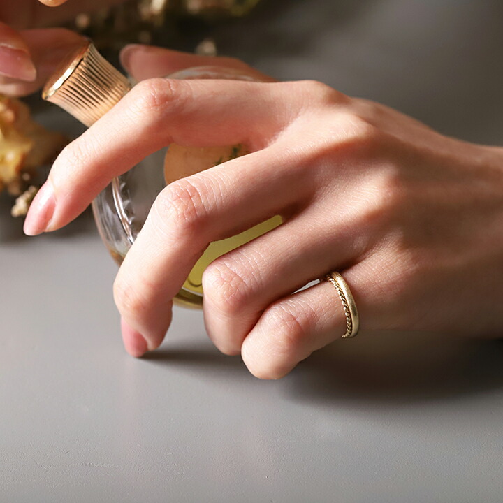 楽天市場】18金 リング k18 指輪 18k レディース メンズ シンプル