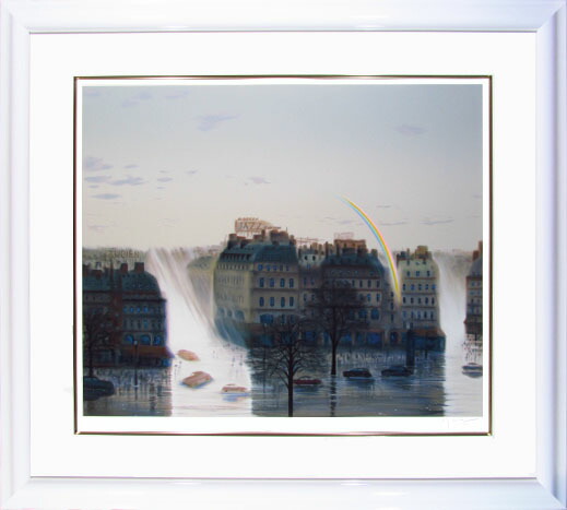 楽天市場】ヒロヤマガタ シルクスクリーン 1991 霧の