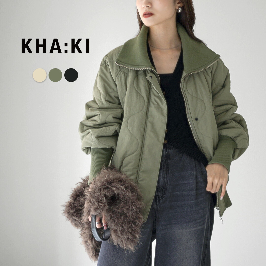 楽天市場】【50％OFF】KHA:KI（カーキ） ミリタリーキルト ジップ