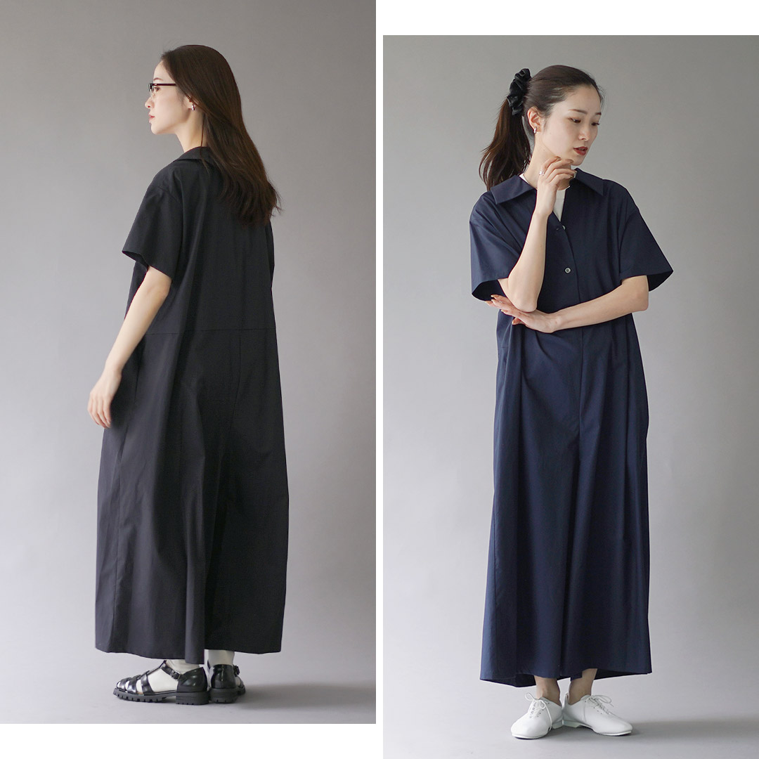 楽天市場】mizuiro ind（ミズイロインド） ワイドカラー カバーオール