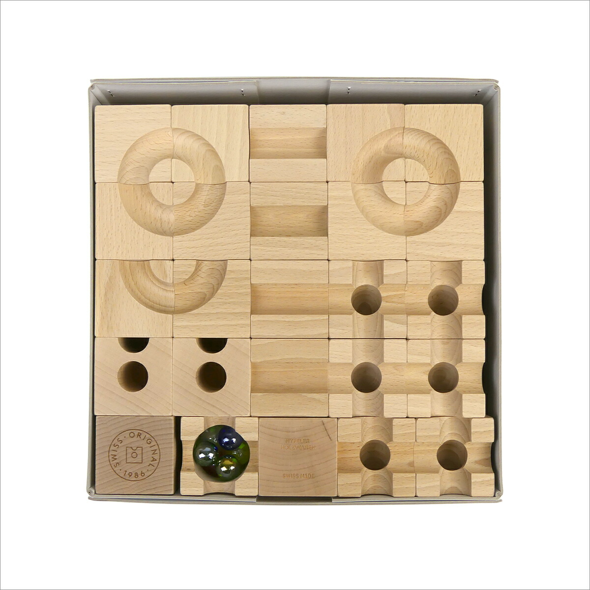 楽天市場】【無料ギフト包装】キュボロ スタンダード50 積み木 年齢 5