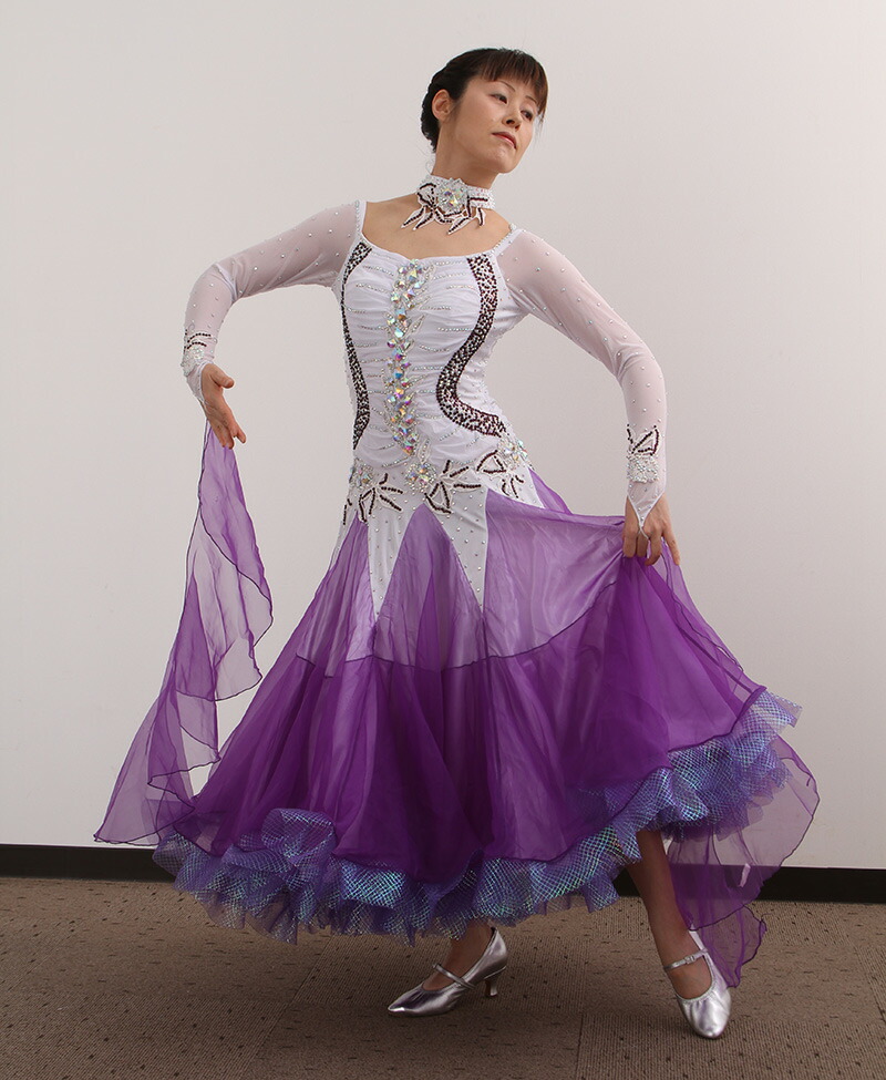 楽天市場】社交ダンス ダンスドレス モダン WQ-MD5-1 オーダードレス