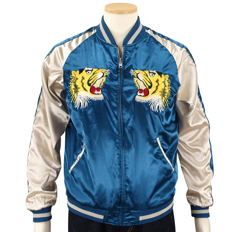 楽天市場】日本地図と虎刺繍リバーシブルスカジャン JSKJ-002