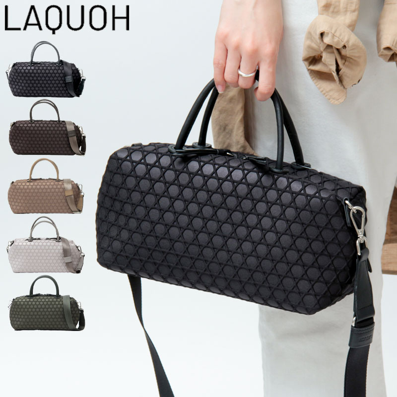 楽天市場】【10％クーポン】ラクーオ バッグ LAQUOH ミニボストン 2way