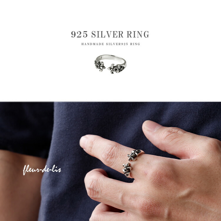 楽天市場】リング メンズ レディース シルバー 百合の紋章 フルール