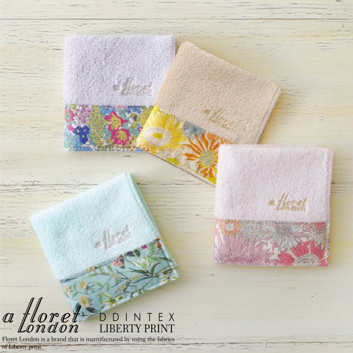 楽天市場】シャーリングハンドタオル リバティプリント使用 20×20cm