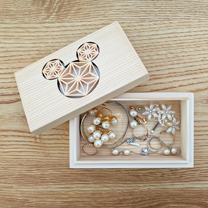 楽天市場】組子ボックス ミッキー | ディズニー 小物入れ 日本土産