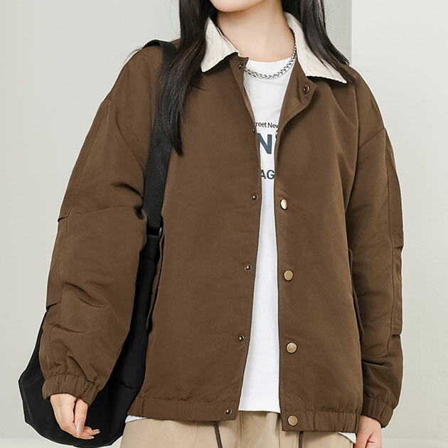 楽天市場】配色 ステンカラー ボタン オーバー ジャケット 女性 男性