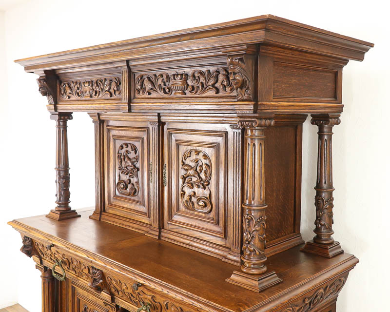 楽天市場】アンティーク キャビネット 棚 飾り棚 収納棚 収納家具 大型