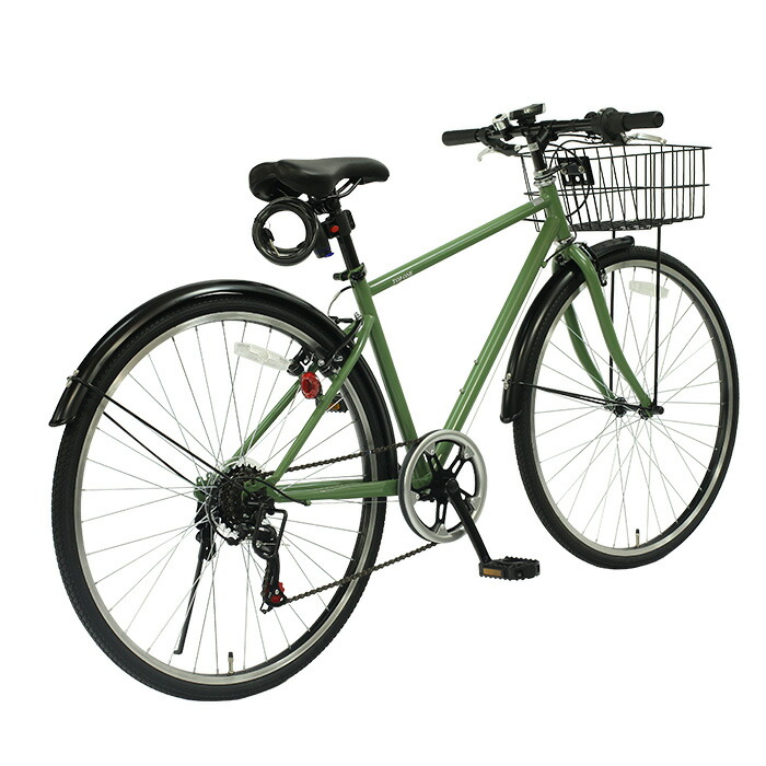 楽天市場】【自転車専門店】 つや消しカラー クロスバイク カギ カゴ