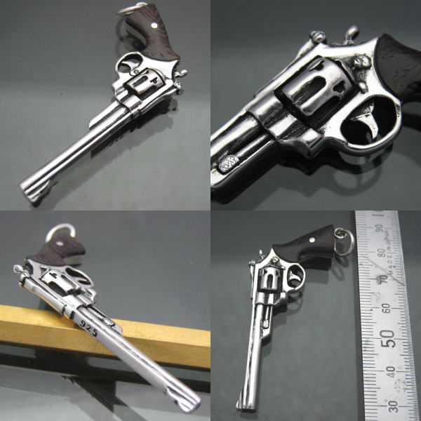 楽天市場】高品質 44マグナムリボルバーピストルペンダント 木製ウッド