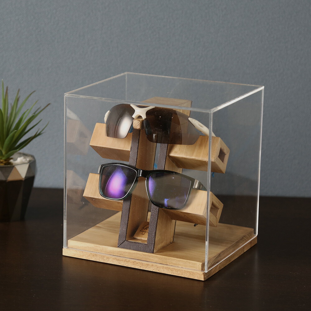 楽天市場】A+ (アクセントプラス) メガネショーケース 2本用 眼鏡