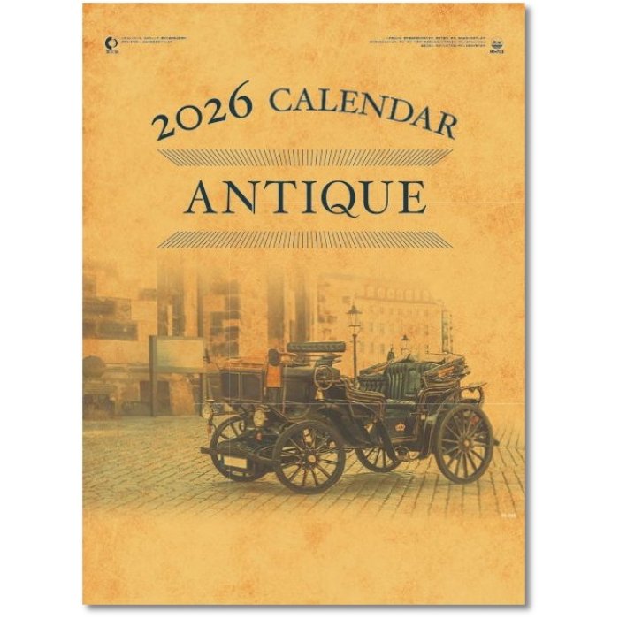 楽天市場】カレンダー 2026 壁掛け ANTIQUE（アンティーク
