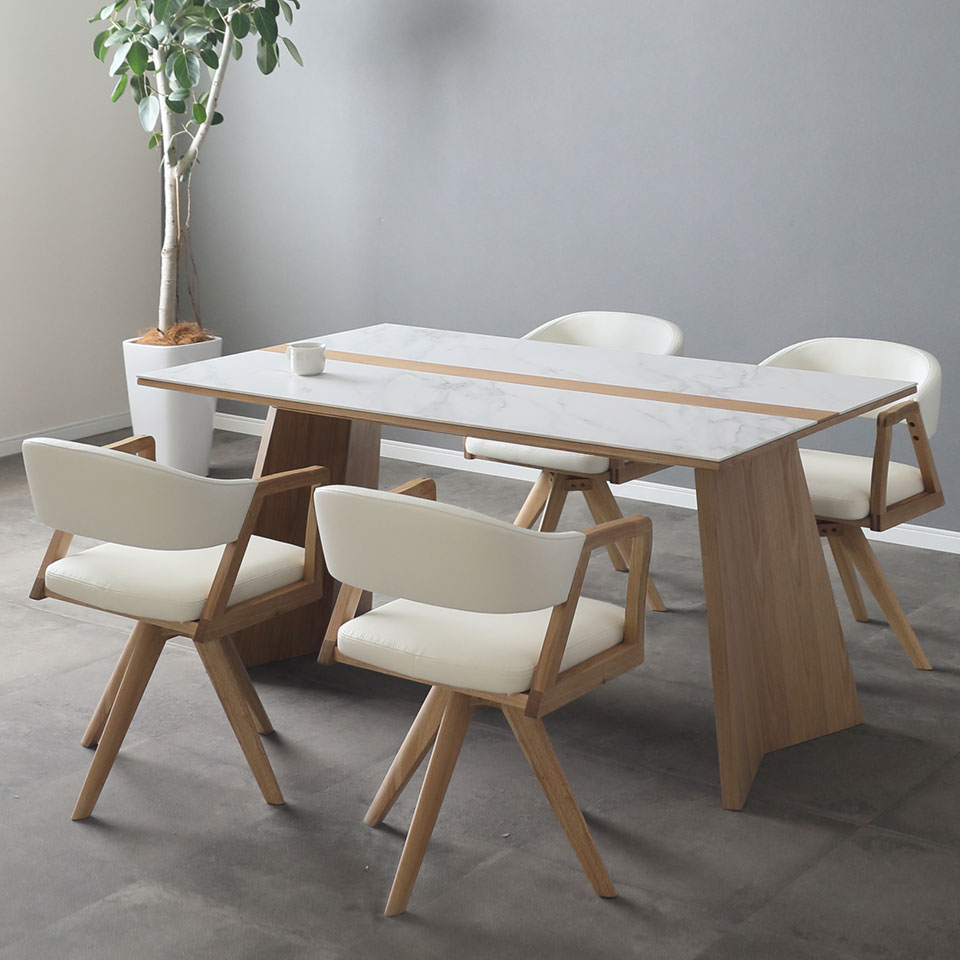 楽天市場】セラミック ダイニングテーブルセット 5点セット ウルバノ