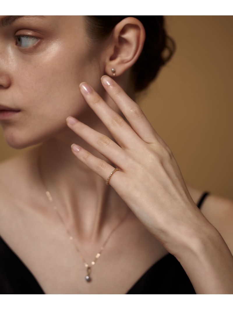 楽天市場】[プレイリング] K18YG ブラウンダイヤモンド ピンキーリング