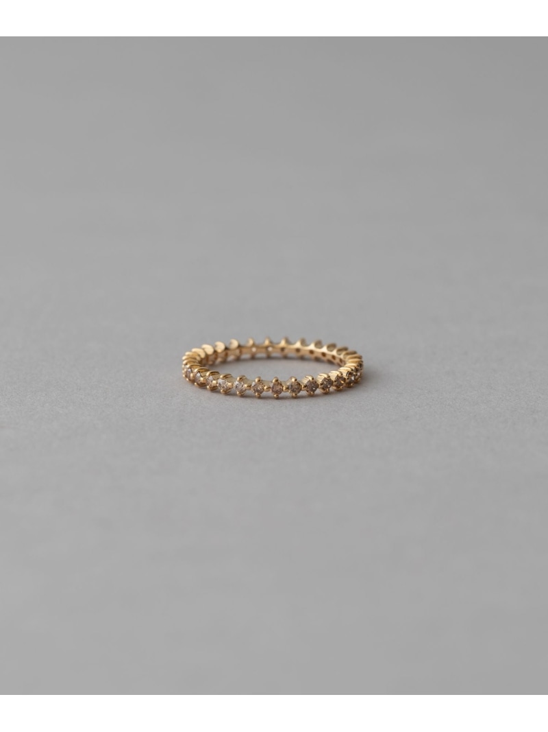 楽天市場】[プレイリング] K18YG ブラウンダイヤモンド ピンキーリング