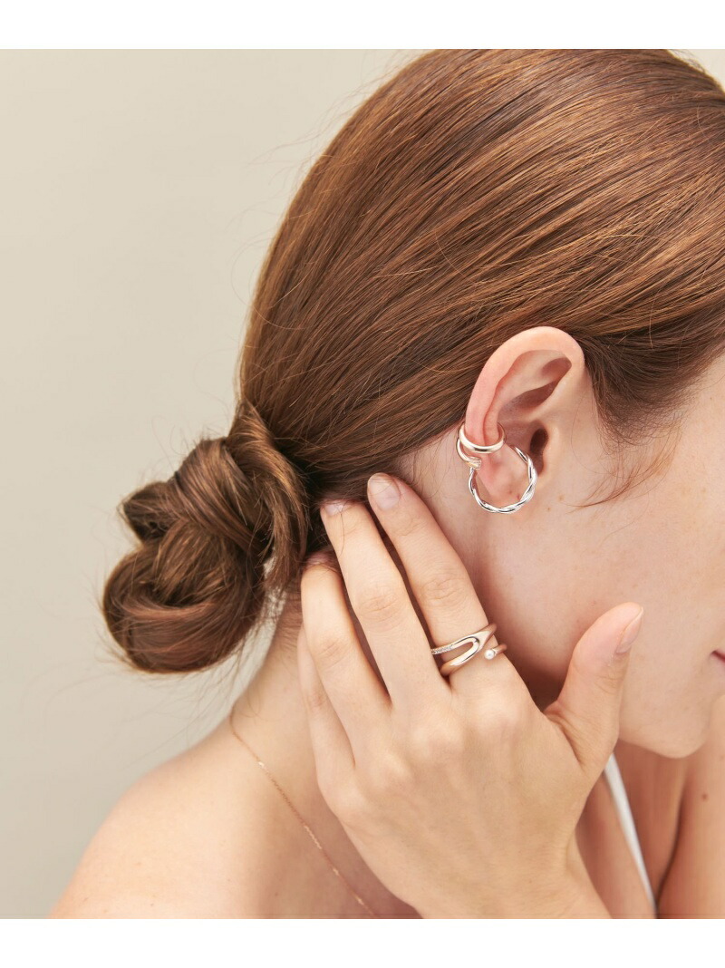 楽天市場】パール&ビジュー リングカフ/ピークカフ セット ete エテ