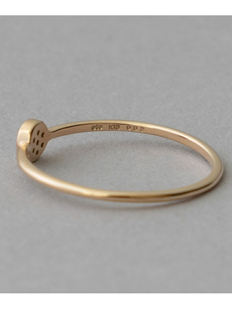 楽天市場】K10YG ブリリアント ブラウンダイヤモンド リング ete エテ