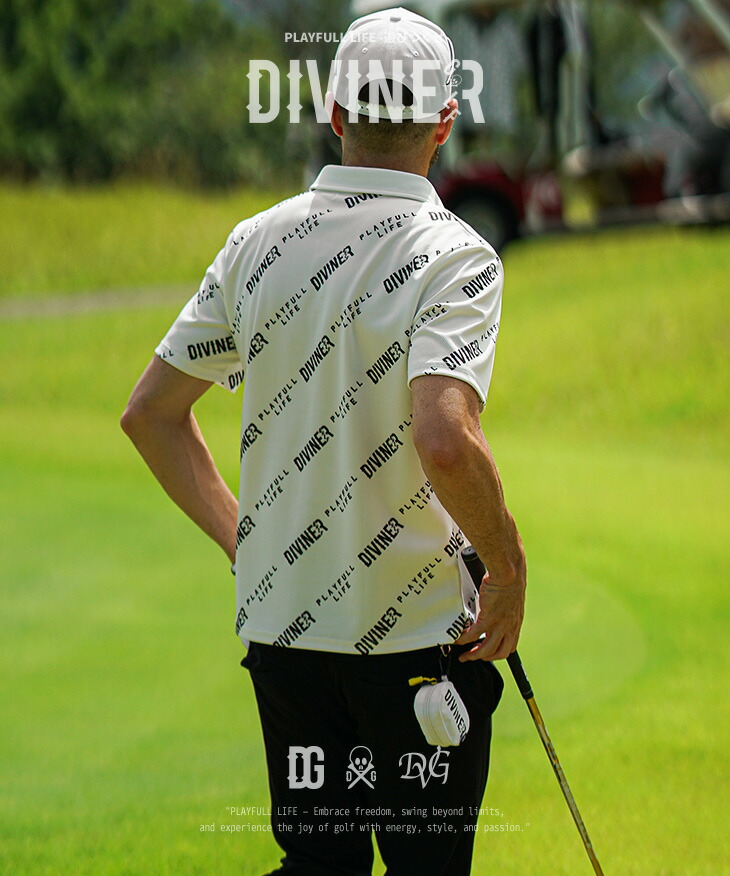 楽天市場】【DIVINER GOLF】 ゴルフウェア メンズ ポロシャツ 半袖