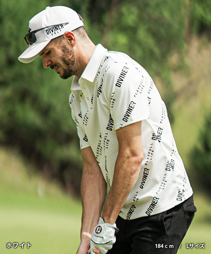 楽天市場】【DIVINER GOLF】 ゴルフウェア メンズ ポロシャツ 半袖