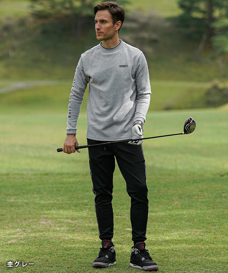 楽天市場】【DIVINER GOLF】 ゴルフウェア メンズ 長袖 モックネック