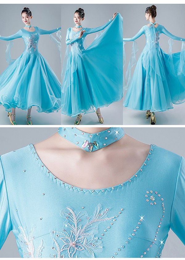 楽天市場】社交ダンス ドレス 競技用 社交ダンス衣装 ワンピース