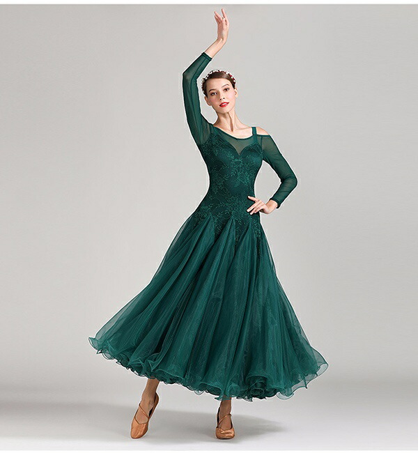 楽天市場】社交ダンス モダンドレス 新作 社交ダンス 衣装 モダン