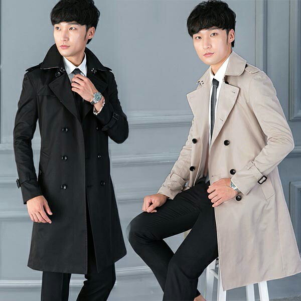 楽天市場】【送料無料】ダブルブレスト 春秋コート トレンチコート