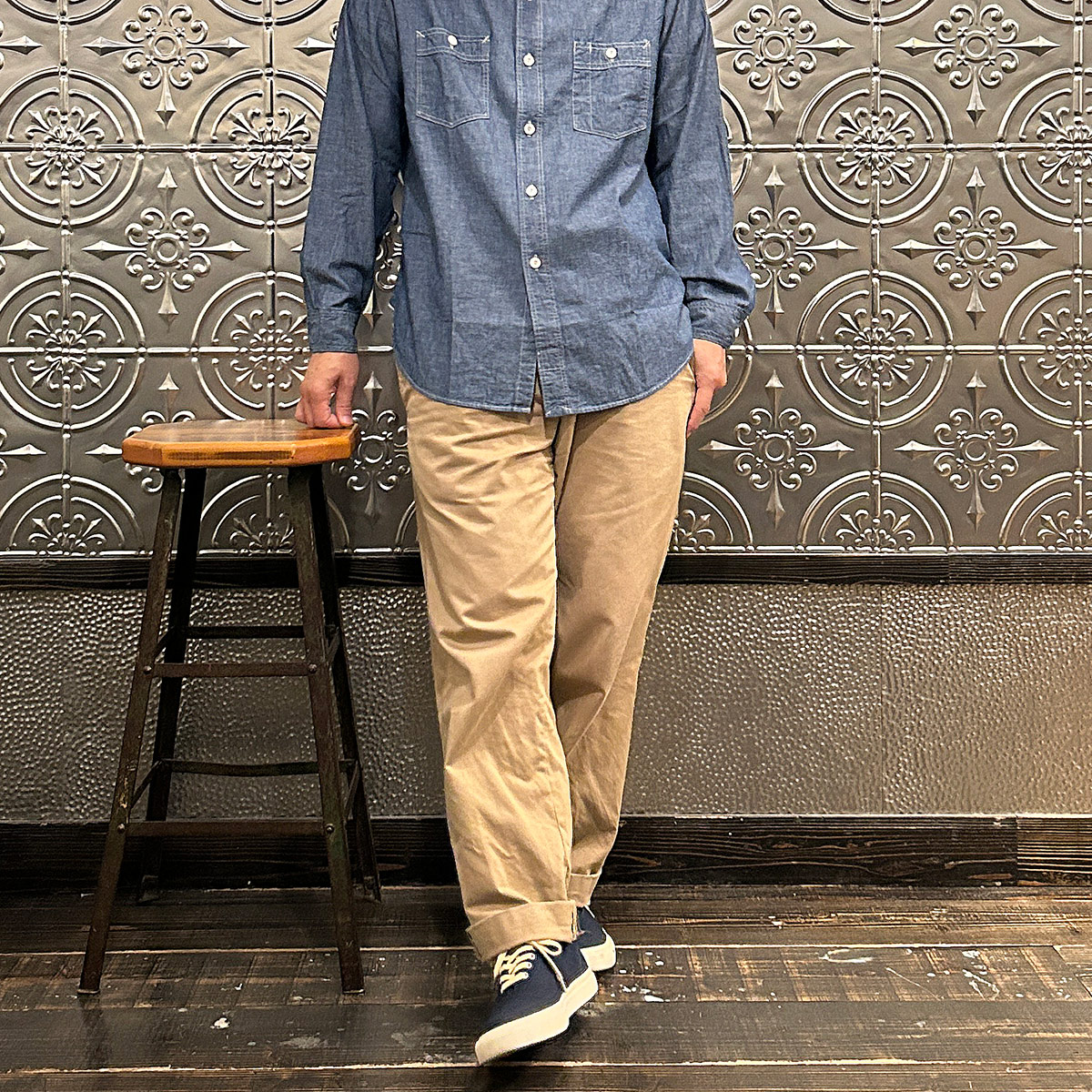 楽天市場】POST OVERALLS (ポストオーバーオールズ) ST.LOUIS CHAMBRAY