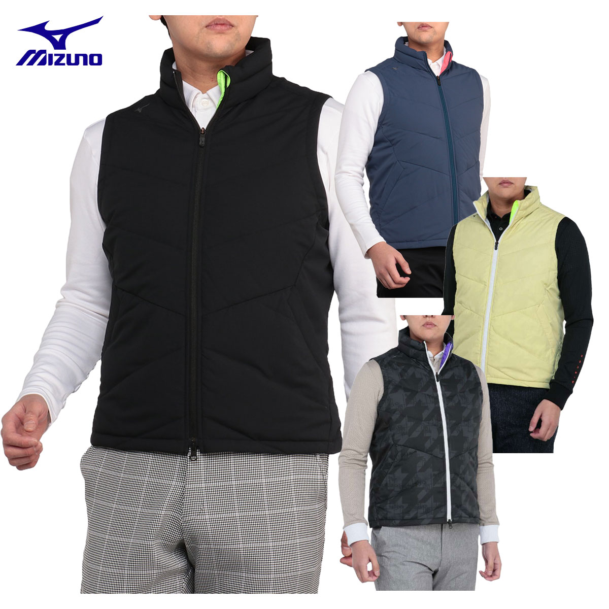 楽天市場】ミズノ MIZUNO ゴルフウエア メンズ ダウンベスト