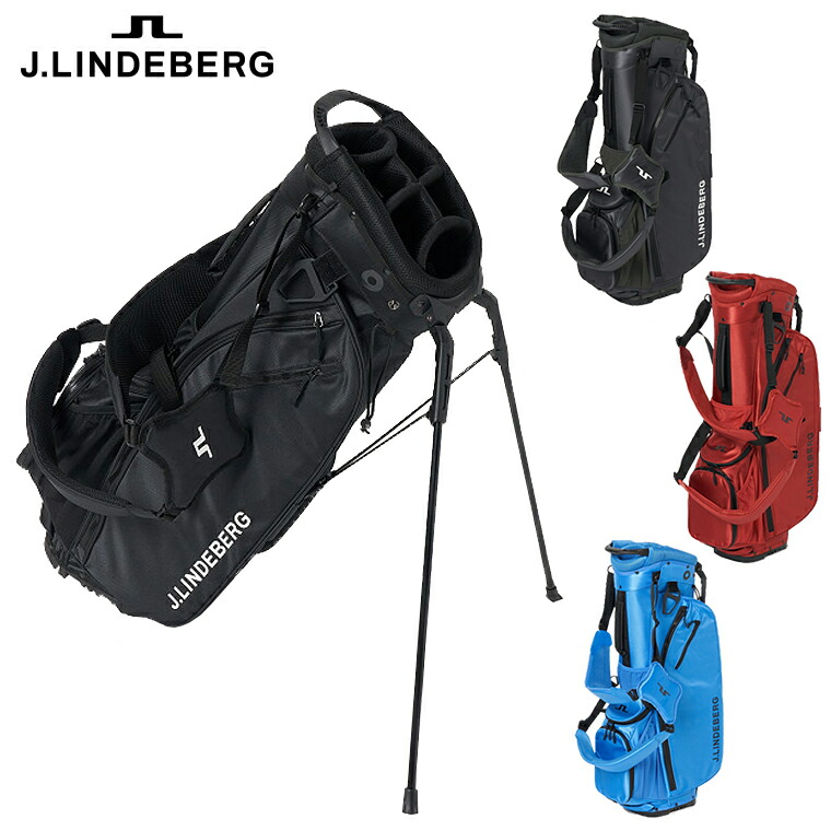 新品】J.LINDEBERG ネイビーゴルフバッグ(シューズ袋付き) 新品】J