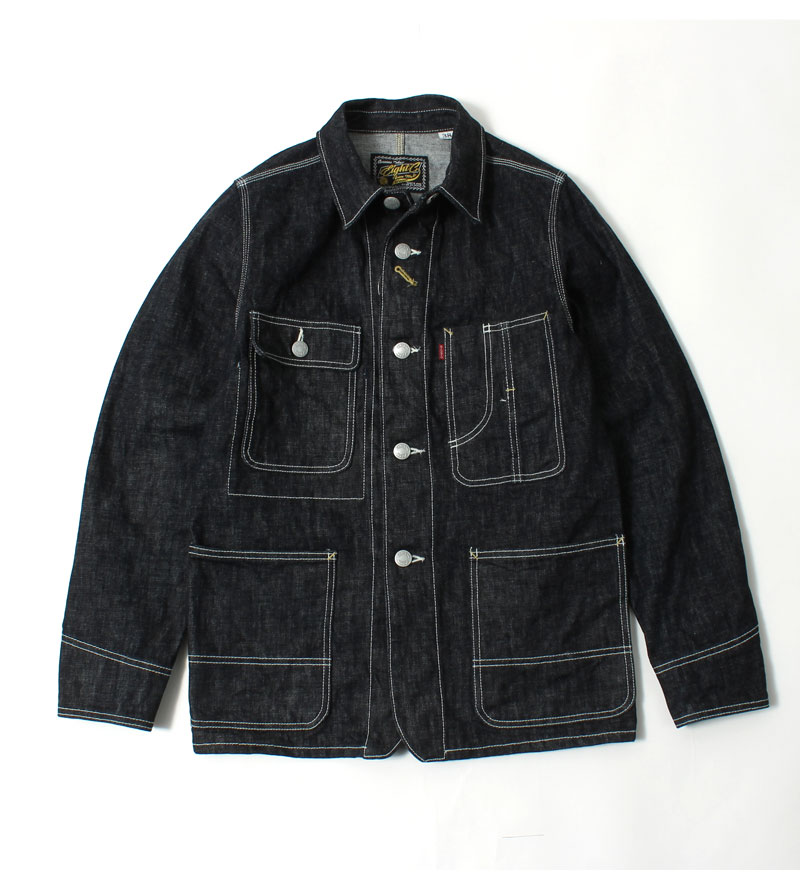 楽天市場】エイトジー デニムジャケット カバーオール レイルローダー