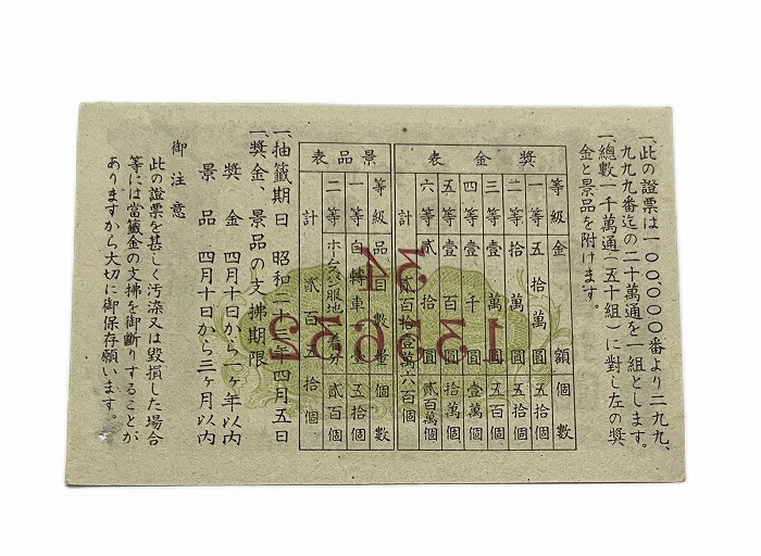 楽天市場】日本勧業銀行 宝籤 美品 金20円 みずほ銀前身 日本 貨幣