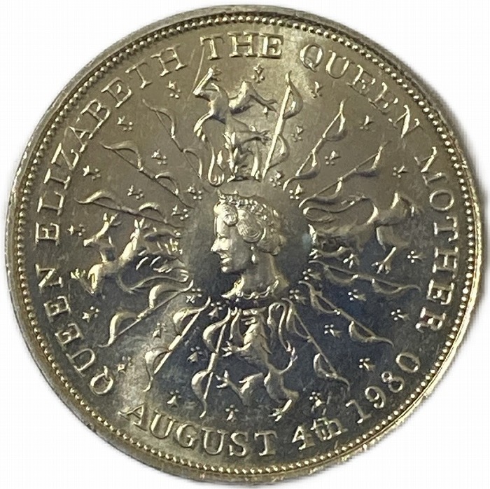 楽天市場】イギリス 大型コイン クイーンマザー エリザベス生誕80周年