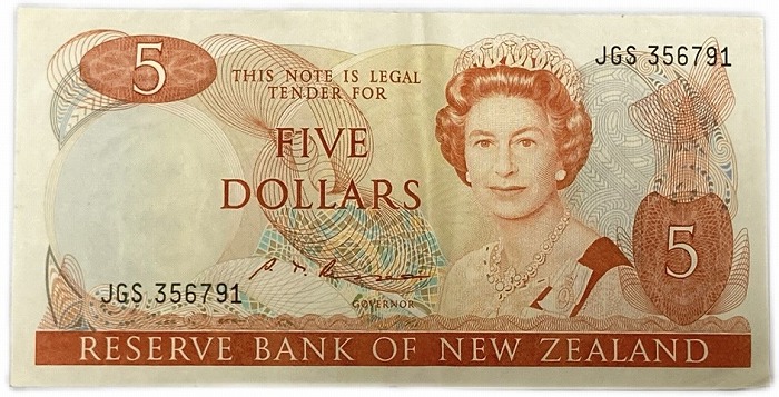 楽天市場】ニュージーランド 5ドル 美品 世界 外国 貨幣 古銭 旧紙幣