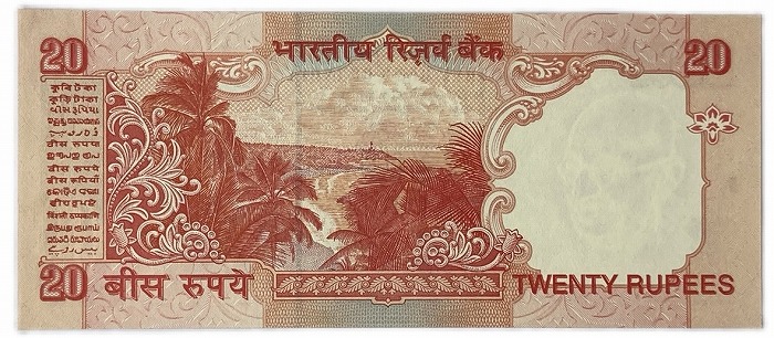 楽天市場】インド紙幣 20ルピー 未使用 ピン札 ガンジー 世界 外国