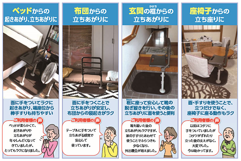 楽天市場】折りたたみ可能な両面手すり スタンディ PN-L80401