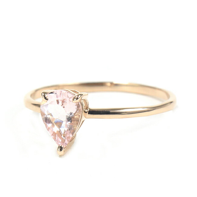 楽天市場】0.4ct モルガナイトリング K18ピンクゴールド K18PG 0.4