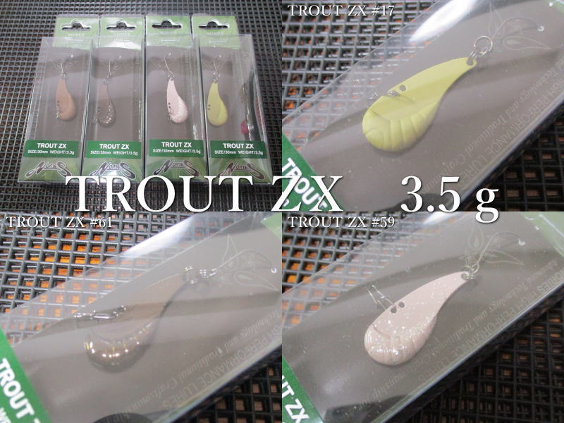 楽天市場】トラウトZX 3.5g /30mm ～全5色 ＜ノリーズ NORIES