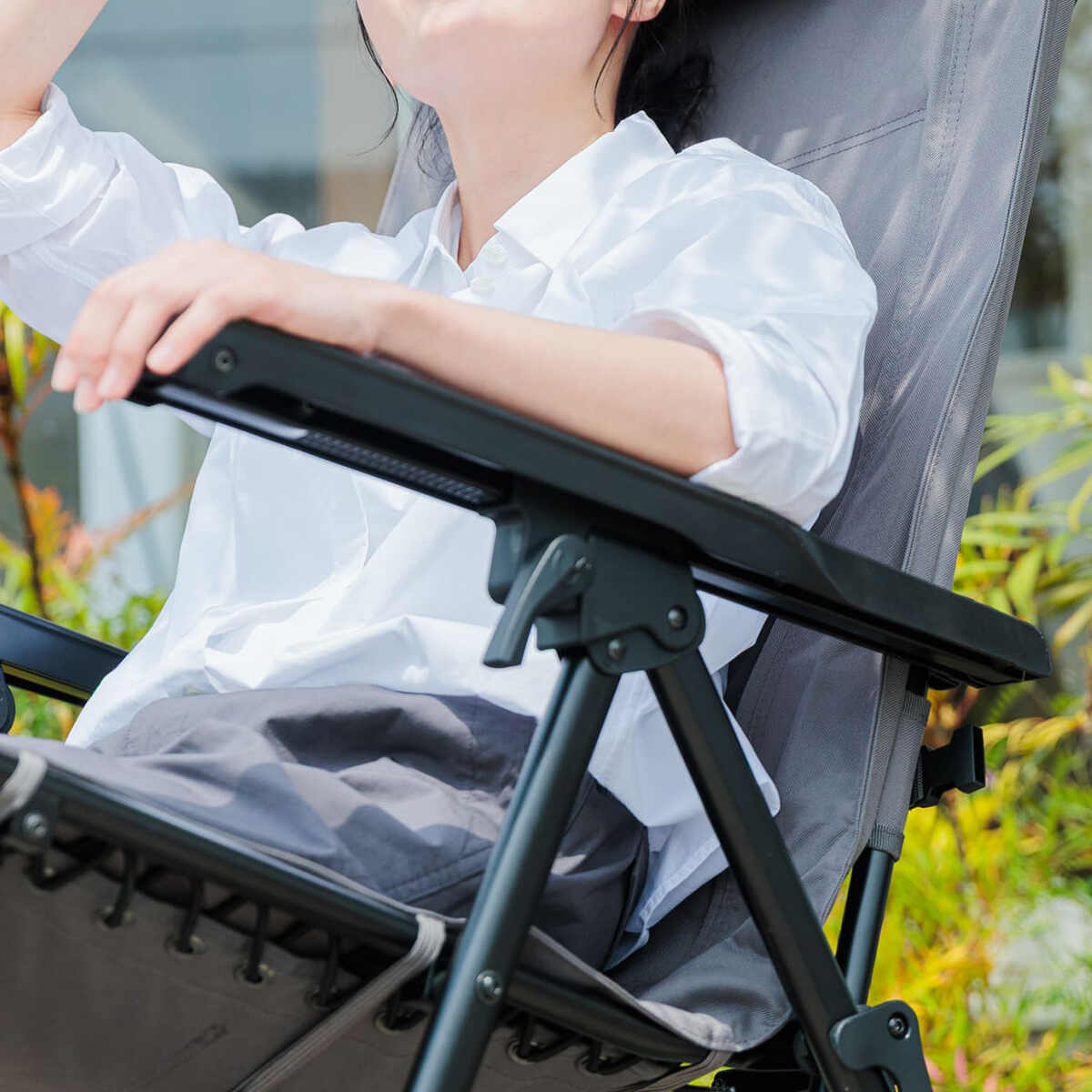 楽天市場】リクライニングチェア QC-RC120 ベランダチェア アウトドア